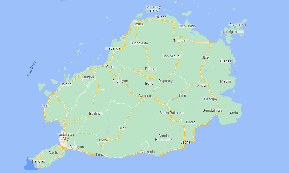 Bohol map